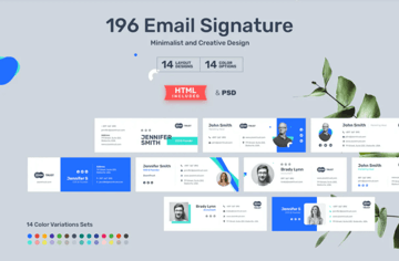 a package of email signature templates 